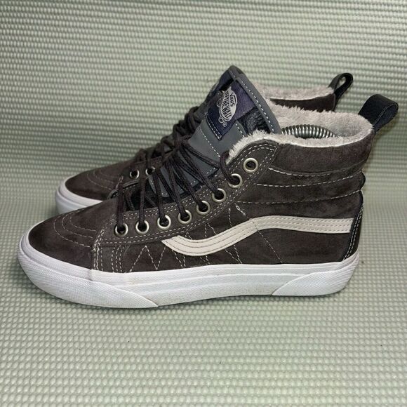 Vans Sk8 Hi Mte Athletic Shoes Sneakers Womens Size 6.5 721454 Pewter White - Picture 3 of 9